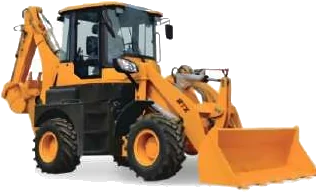 HTX backhoe loader Type B, mesin di bawah kabin